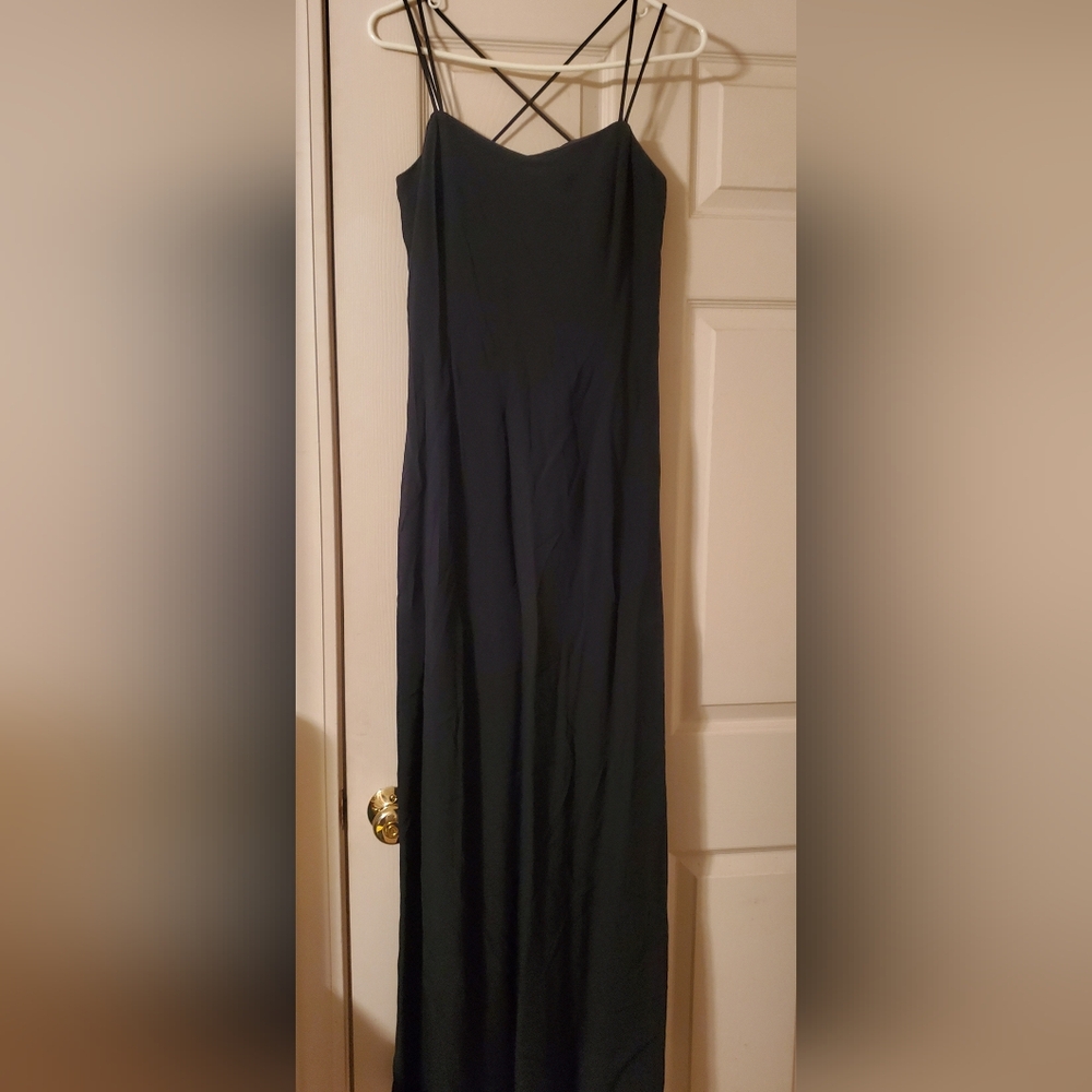Armani black full length gown sz 44